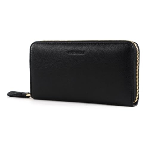 Coccinelle Tassel Zip Around Wallet Noir