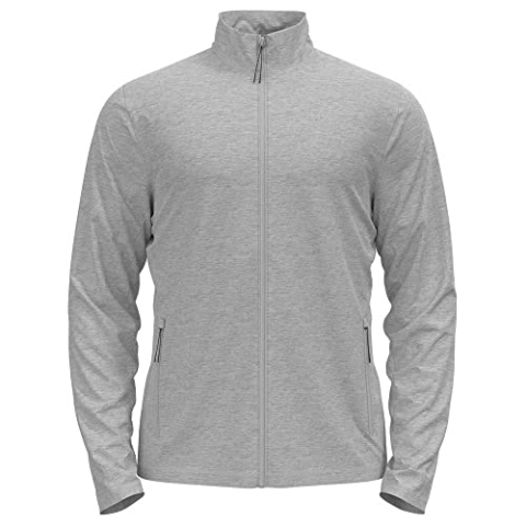 Odlo Herren Langarm Shirt mit Reißverschluss BERRA, grey melange, 3XL