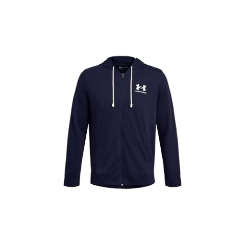 Under Armour UA Rival Terry LC FZ - Midnight Navy/Onyx White - XL