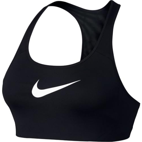 Nike W Nk Victory Shape H.S - Damen Sport BH , schwarz (Black/White), XS