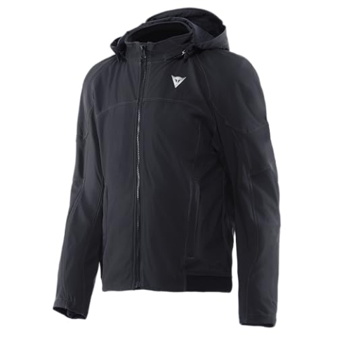 Dainese - Ignite 2 Tex Jacket, Motorradjacke Aus Stoff Mit Kapuze, Mann, Schwarz, 60
