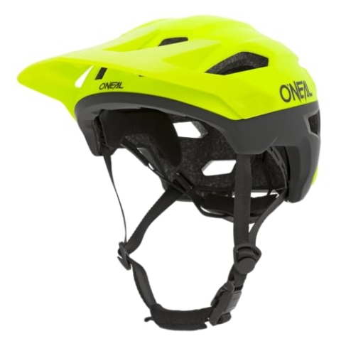 O'NEAL | Mountainbike-Helm | MTB All-Mountain | Lüftungsöffnungen zur Belüftung & Kühlung, Größenverstellsystem, Robustes ABS | Trailfinder Helmet Split | Erwachsene | Neon-Gelb | Größe S/M