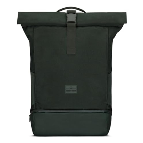Johnny Urban Rucksack Herren & Damen Grün - Allen Large - Rolltop Backpack Groß für Fahrrad, Arbeit, Uni - Laptop Tagesrucksack mit Schuhfach - Wasserabweisend