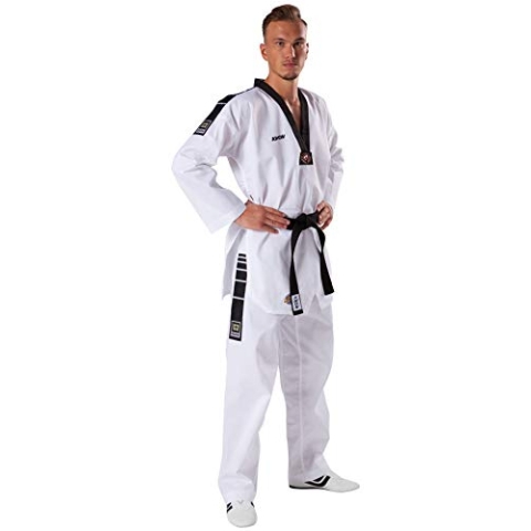 KWON Dobok TKD Anzug Grand Victory M Bestickung ohne Gürtel, Weiß, 160, 1017160