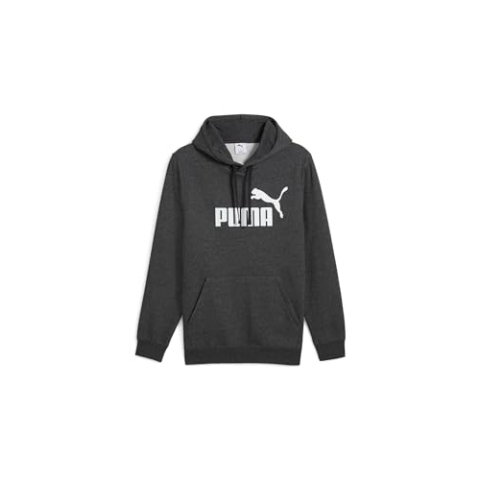 PUMA Herren ESS No. 1 Logo Hoodie FL Kapuzenpullis, Dark Gray Heather,