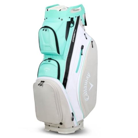 Callaway Golf ORG 14 Cartbag 2024, Aqua/Weiß/Silber