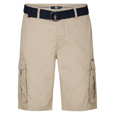 Petrol Industries Herren Cargo Shorts mit Gürtel - Herrenshorts - Kurze Hosen Baumwolle - Cargohose - Braun - XL