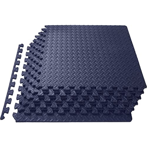 Meisterhome - 60x60x1cm - 15 Stuck - 5.4 m² -Tardis blue Schutzmatten Set Puzzlematte Bodenschutz Matte - Puzzle Bodenschutzmatten Unterlegmatte | Fitnessmatte Turnmatte Sportmatte Trainingsmatte