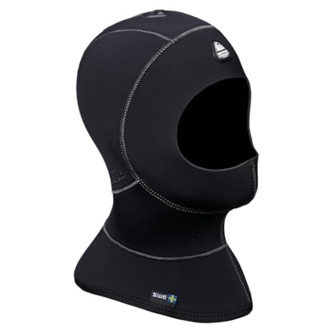Waterproof H1 3/5mm Haube mit Entlüftungssystem - Kopfhaube mit Kragen Größe L