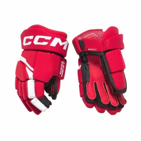 CCM Next Handschuhe Youth Bambini HGNEXT23, Größe:8 Zoll, Farbe:rot/weiß