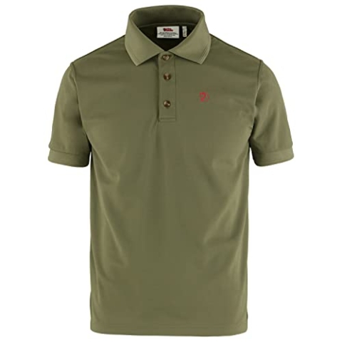 Fjällräven Herren Crowley Pique Polo Shirt, Light Olive, M