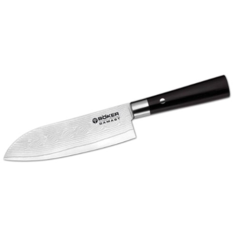 BÖKER 130417DAM Messer Damast Black Santoku, Kunststoff, Schwarz