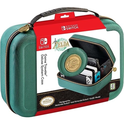 Nintendo Big Ben Legend of Zelda Tears of The Kingdom Videospielkoffer, grün