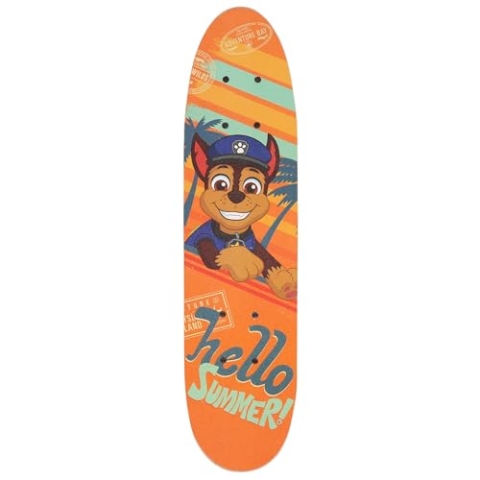 Paw Patrol Chase Holz Skateboard für Jungen, rutschfestes Brett 20-50kg, 61 cm
