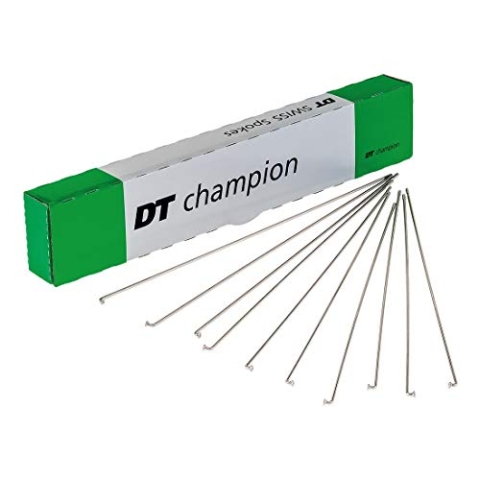 Dt Swiss Unisex – Erwachsene Champion Speichen, Silber, NIRO, Ohne Nippel, 2x264mm