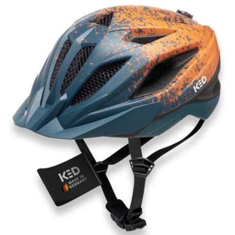 Street Jr Pro Kinder- und Jugend-Fahrradhelm mit LED Rücklicht, 300g, Made in Germany, Maxshell-Technologie, K-FIT Anpassung