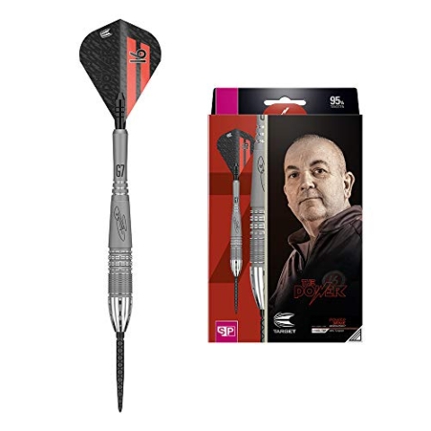 Target Darts Phil Taylor Power 9-Five 7 Gen 95% Woflram Swiss Point Steeldarts-Set (24gr - Dartpfeile)