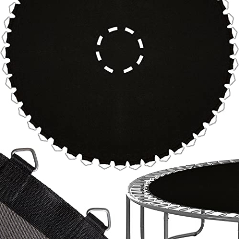 SPRINGOS Sprungmatte Sprungtuch m. 72 Metallösen Ø Matte 330 cm für Trampolin m. Durchmesser von 366 cm (12FT) Trampolin Zubehör