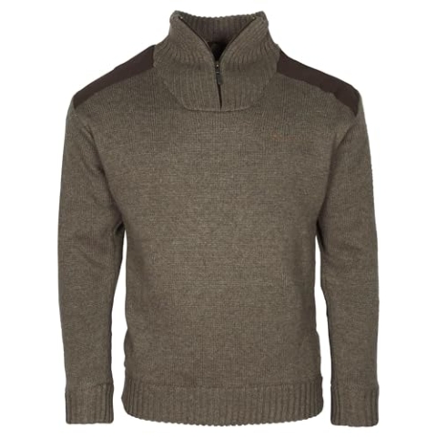 Pinewood Herren New Stormy Troyer - Troyer Herren Pullover - Winddicht und warm mit hohem Kragen - praktischer Frontreißverschluss - robust und langlebig mit Nylonverstärkungen