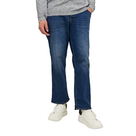 JACK & JONES Herren Jeans JJIMIKE JJORIGINAL AM 782 Plussize - Relaxed Fit, Größe:48W / 34L, Farbvariante:Blue Denim 12234769