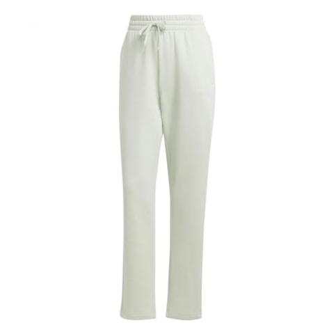 adidas Damen Essentials SMALL Logo Feel Cozy Open Hem Pant, Linen Green, L