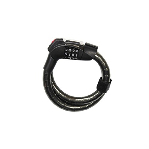 Kryptonite Unisex – Erwachsene Kryptoflex Schlösser, Schwarz, 80cm