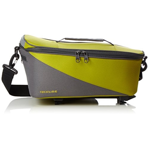Racktime 561261 Unisex – Erwachsene Talis Gepäckträgertasche, green, 37x23x18cm