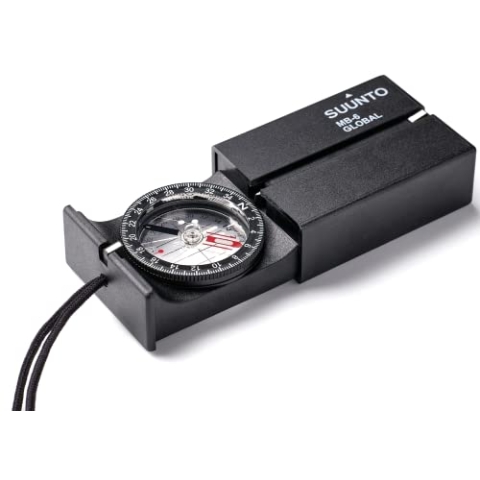 Suunto Kompass MB-6 G, Globale Ausrichtung, Ideal für Outdoor-Aktivitäten, Wandern und mehr, SS014889000, Schwarz