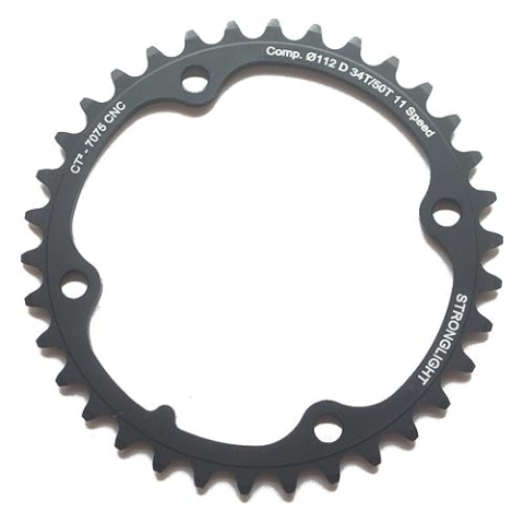 Stronglight Kettenblatt Type F 145/112 mm, Schwarz, 34