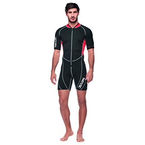 SEAC Ciao Man, Kurzarmanzug für Herren aus 2,5 mm-Neopren zum Schnorcheln, Tauchen und andere Wassersportarten