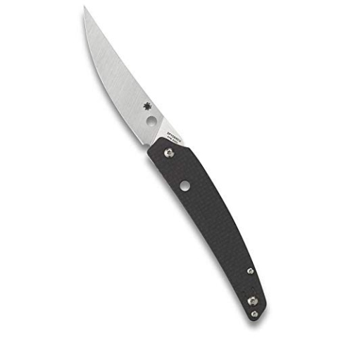 Spyderco C242CFP, schwarz, Griff 11 cm