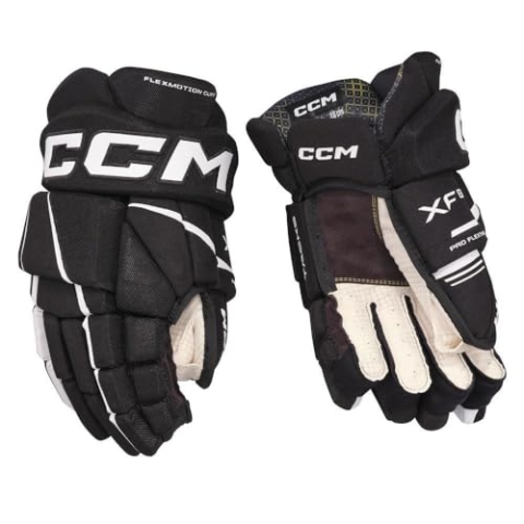 CCM HG Tacks XF 80 IJshockey Handschoenen (Senior) (Kleur - Zwart / Wit, Maat - 13.0")