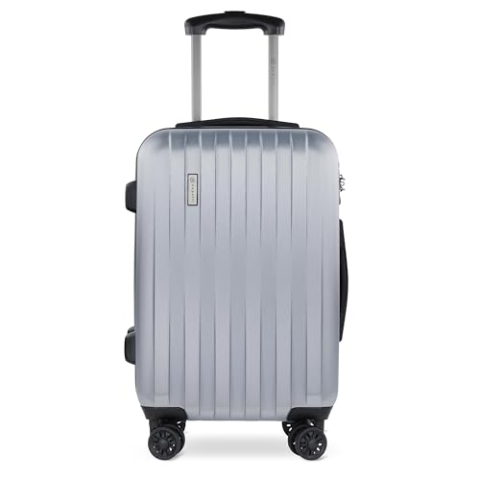 bugatti Lima Hartschalenkoffer 58x38x23,5 cm, 33,8L, 4-Rollen mit TSA-Schloss, Silber