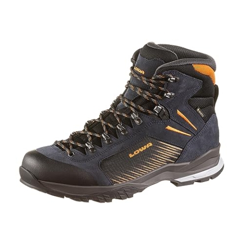 Lowa Herren Vigo GTX Schuhe, Navy-orange, UK 9.5