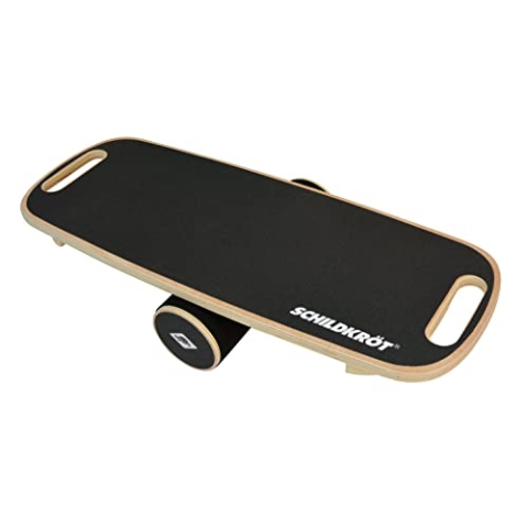 Schildkröt WoodenBalance Board aus Echtholz, rutschfeste Oberfläche, inklusive Anleitung, im Farbkarton, 960243