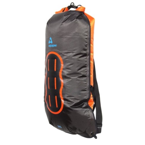 AQUAPAC wasserdichter Wet & Dry-Beutel Noatak, schwarz-orange, 25 liters, 778