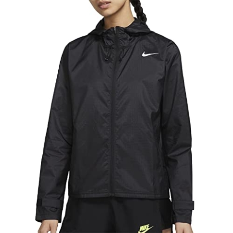 Nike Damen Essential Jacke, Black/Reflective Silver, XL