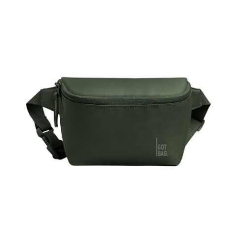 GOT BAG Bauchtasche Hip Bag 2.0 aus Ocean Impact Plastic | Gürteltasche Wasserabweisend | Stylische Umhängetasche mit verstellbarem Gurt (Algae)