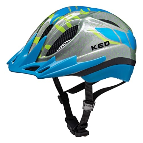 Meggy II K-Star Kinder Fahrradhelm mit Vollreflektor, Made in Germany, mit LED-Rücklicht, nur 220g, QUICKSAFE Verstellsystem