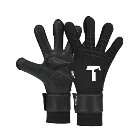 T1TAN Black Beast 3.0 (FP) - Torwarthandschuhe mit Fingerschutz - Fußballhandschuhe für Jugendliche & Erwachsene, Unisex - Größe 9