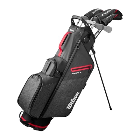 Wilson Herren Profile KOMPLETT GRA STA Set, Rot/Schwarz/Silber, Standard