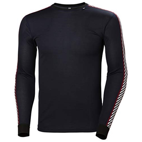 Helly Hansen Herren Hh Lifa Stripe Crew Sweatshirt, Navy, XL EU