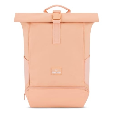 Johnny Urban Rucksack Damen & Herren Orange - Allen Medium - Rolltop Mit Laptopfach für Uni Fahrrad Business - 15L - Nachhaltig - Wasserabweisend
