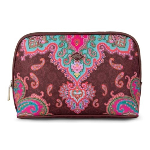 Oilily Mr Paisley M Cosmetic Bag Chocolate Truffle