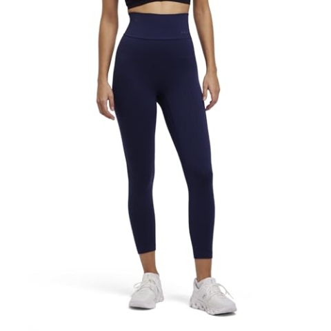 FALKE Damen Hose Cellulite Tights Light 7/8 W Ti Funktionsmaterial feuchtigkeitsregulierend 1 Stück, Blau Space Blue 6116, XS