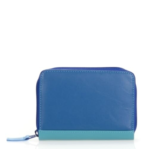 mywalit - Leder Damen Geldbörse - Zip Around Fan C/C Holder - 328-92 - Seascape