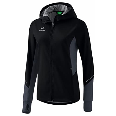 Erima Damen RACING Running Jacke (8062307), schwarz, 44