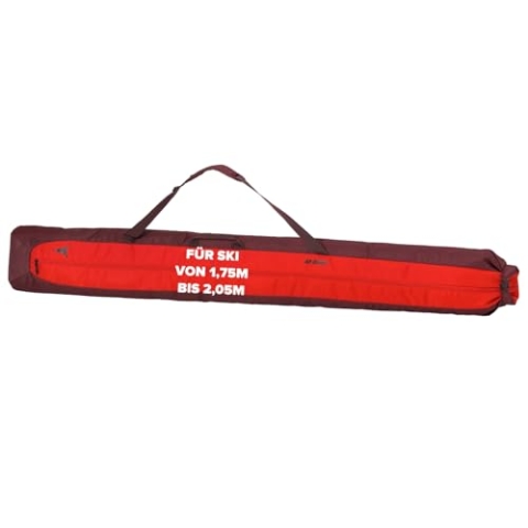 ATOMIC SKI BAG, Skitasche für 1 Paar Ski & Stöcke, Zwischen 175-205cm längenverstellbare Skiertasche, Wasser- & schmutzabweisendes Material, Skitransportbeutel inkl. Tragegurt