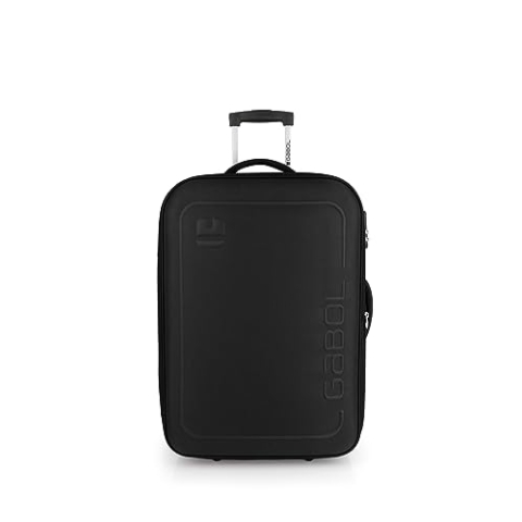 Gabol Orbit weicher mittelgroßer Koffer mit 67 l Fassungsvermögen, Schwarz , 44x27x66 centimeters, Koffer und Trolley