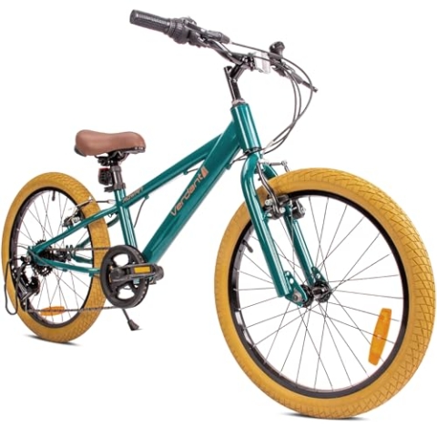sun baby Jungenfahhrad 20 Zoll Verdant Jungen Bike Leicht Radgröße zur Auswahl 6 Gang Shimano Kinderfahrrad von 6 bis 10 Jahre verstellbare (Grün)